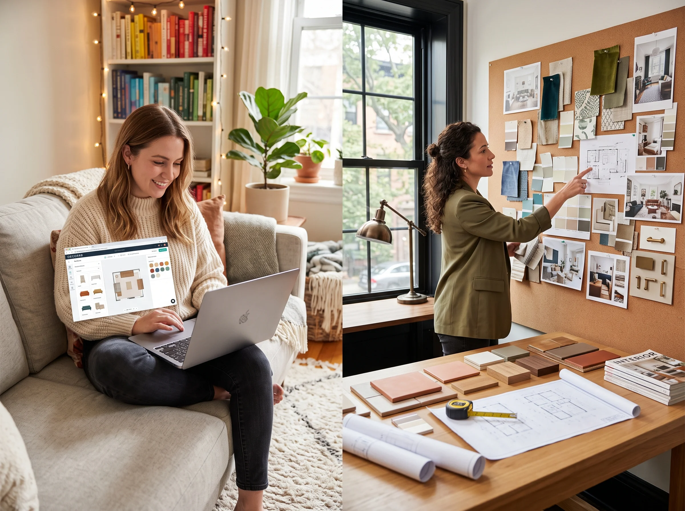 Comparing free AI interior design tools against hiring a professional designer