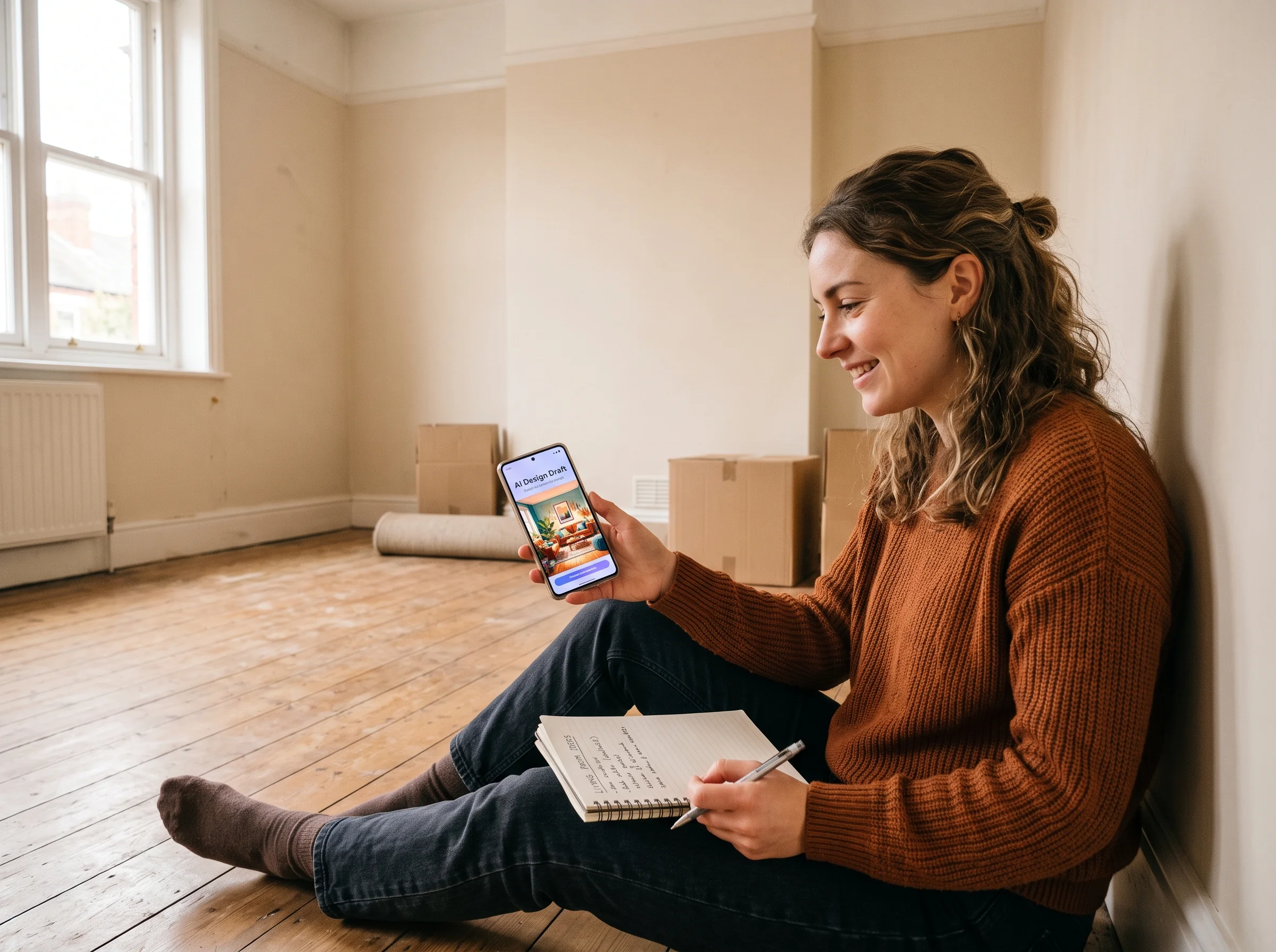 A beginner's room transformation following the professional design sequence