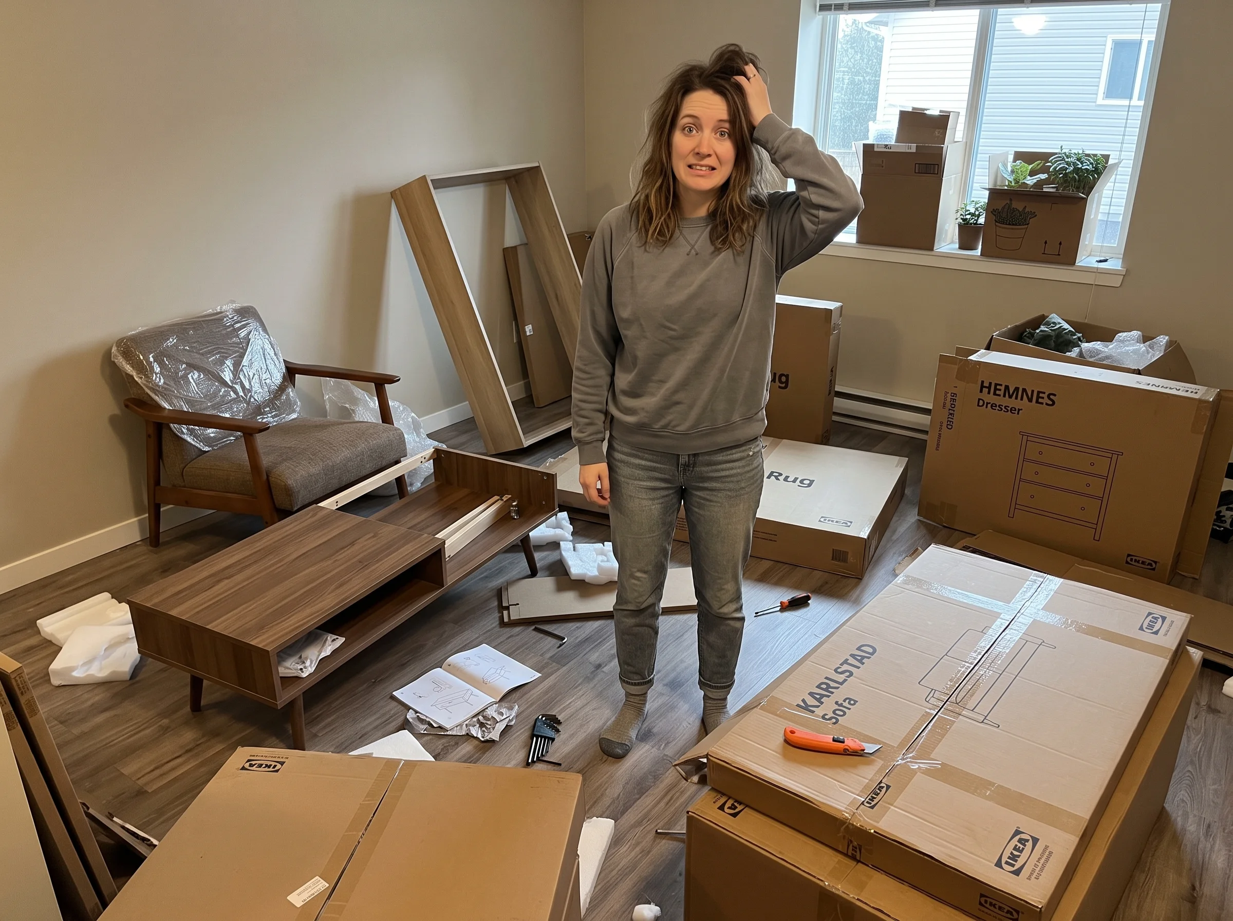 A room project at the point where DIY hits its limit